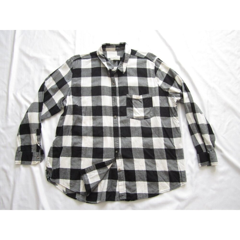 Men Universal Thread Plaid Button Cotton/Rayon Long Sleeve Shirt Sz XL (MT592)